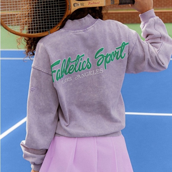 Fabletics half zip terry pullover with logo - Picture 2 of 6